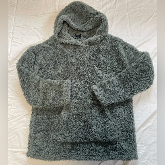 32 Degrees 4 Women's Cozy oversized sherpa hoodies - Gray, Green, Blue, Pink - Picture 11 of 11